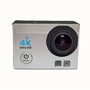Actiecamera, Sportcamera 4K Draadloze WiFi Hd Buiten Waterdichte Smart Camera Mini Sports DV(Silver Grey)