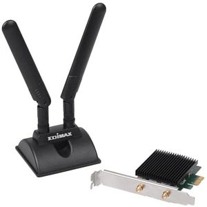 Edimax - EW-7833AXP - PCI Express Adapter - Zwart - AX3000 Wi-Fi 6 & Bluetooth 5.0