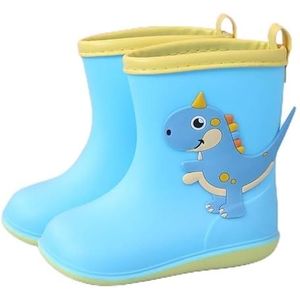Regenschoenen for jongens en meisjes, regenlaarzen, waterdichte schoenen, antislip regenlaarzen(Color:Blue,Size:Size 18/18cm)