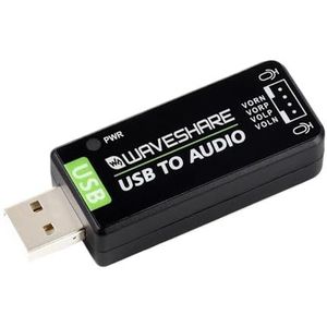USB-geluidskaart, USB-audiomodule, zonder driver, externe audioconverter, DAC, geschikt voor