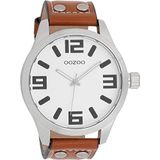 Oozoo Heren Horloge-C1001 cognac (51mm)