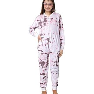 A2Z 4 Kids Katoen Onesie For Kinderen Onesie Pyjama Lounge - Cotton Onesie 250 Tie Dye Stone 11-12