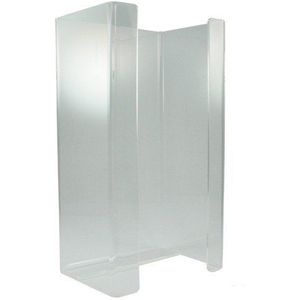 Handschoen-dispenserhouder plexiglas transparant 95 mm