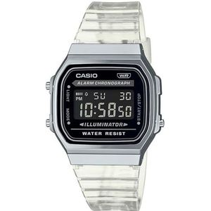 Casio Vintage digitaal unisex metalen horloge A168XES-1BDF, armband