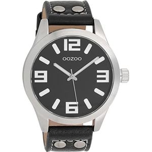 Oozoo Heren/dames Horloge-C1054 zwart (46mm)