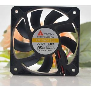 FD126015LL DC12V 0.12A 6015 Stille Ventilator 2pin