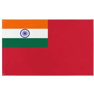 Pixelforma Vlag van India op Britse rode vaandrig in verschillende maten 100% polyester print met dubbele zoom 4. 2 oogjes links met witte streep 60 x 90 cm