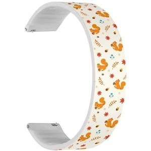RYANUKA Solo Loop Band Compatibel met Amazfit GTS 4 / GTS 4 Mini / GTS 3 / GTS 2 / GTS 2e / GTS 2 mini / GTS (Baby Monkey Flowers) Quick-Release 22 mm rekbare siliconen band band accessoire,