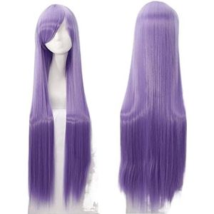 Pruiken Haarpruiken Luchtvolume Hoge temperatuur Zachte zijde Bulkhaar Lang zijdeachtig recht Big Wave-haar Synthetische pruik, 3.2FT Pruiken Dames (Color : 40)