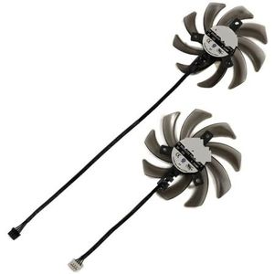 Grafische kaartventilator, GPU-koeler, 2 stuks TH9210S2H-PAA01/FDC10H12S9-C/GA91S2U, voor EMTEK RTX 2060 voor SUPER voor STORM X voor DUAL voor BASIC(9mm Plug FDC10H12S)