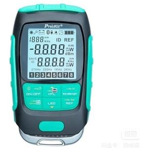 Netwerkkabeltester, 4-in-1 Glasvezel-multimeter, Optische Vermogensmeter + VFL + LAN-kabeltester + Zaklamp, voor het testen van glasvezelnetwerkkabels(MT-7615 15mw)