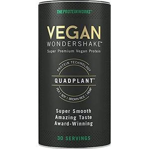 THE PROTEIN WORKS Vegan Wondershake | Vegan Protein Shake | Award Winning | Super Smooth, Amazing Taste | 30 Servings | Choc Peanut Cookie