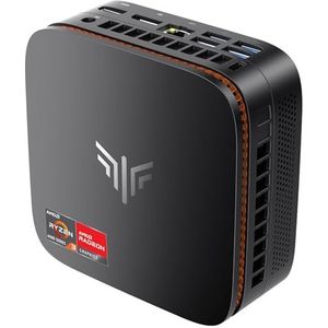 NiPoGi Pinova P1 Mini PC W11 PRO ΑΜD Ryzen 3300U (Max 3,5 GHz) 16GB DDR4 512GB SSD, Desktop-PC met Dual-band wifi/BT/Triple-screen Display 4K@60Hz HDMI 2.0+DP+USB 3.2/Gigabit Ethernet voor Kantoor