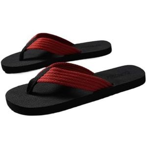 Sandalen, Ademende slippers for heren - Snel drogende sandalen for buiten for zomerstrand en casual kleding Doucheschoenen(Red,45 EU)