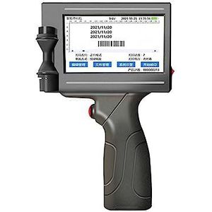 Draagbare inkjetprinter Slimme handheld codering, 12,7 mm flesdop Logo labelverpakking Draagbare inkjetprinter Multifunctioneel(Black original ink)