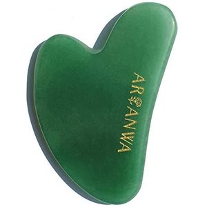 Gua Sha Gua Sha Jade Premium Gua Sha Steen, met fluwelen zakje en e-book voor Face Yoga, effectief en hoogwaardig, Gua Sha massagesteen