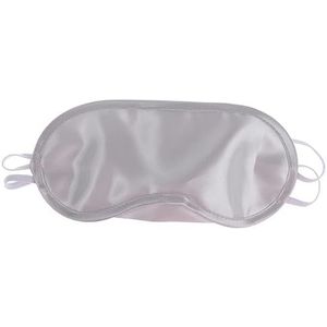 Zijde slaapmasker, Zijden slaapmaskers for de ogen 1 stuk Zijden slaapmasker Oogmasker met zachte oogbescherming Blinddoek Reisooglapje(Silver)