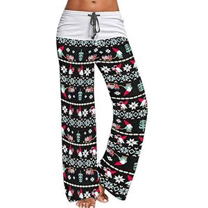 HAEMMA Dames 3D kerstbroek vrijetijdsbroek comfortabel pumphos sweatpants Christmas Pants