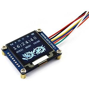 Waveshare 1,5 inch OLED Display Module 128x128 16 Gray Scale SPI/I2C Interface SSD1327 Driver Raspberry Pi/Jetson Nano/STM32 Voorbeelden Provided