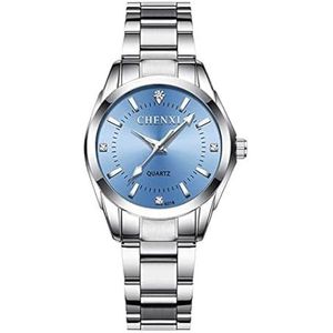 Waterdichte polshorloges Roestvrij stalen gaasarmband Horloges Quartz uurwerk Luxe horloge Nauwkeurig klokhorloge