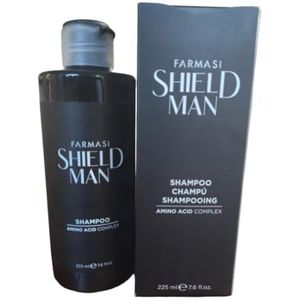 FARMASI Shield Man Shampoo met aminozuren, krachtige en zachte oplossing voor haarverzorging voor mannen, 7,6 ml/225 ml
