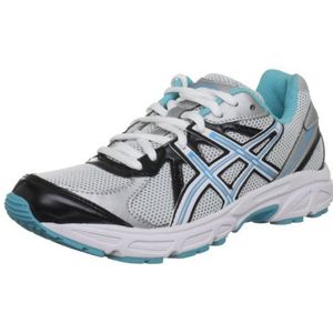 ASICS Dames Patriot 5 Womens Trainer, Witte Aqua Blauwe Bliksem, 42 EU