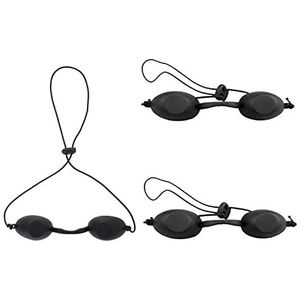 Oogbeschermende bril, 3 stuks veiligheidsbril, ooglapje, bril, laserbescherming, veiligheidsbril voor patiënten in IPL UV-infrarood led rood blauw licht, harde golflengte, schoonheidskliniek, salon,