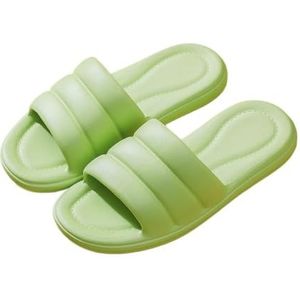 Glijbanen, Comfortabele dames zomerpantoffels for binnen en buiten Koppels sandalen,Huispantoffels(Green,41 EU)