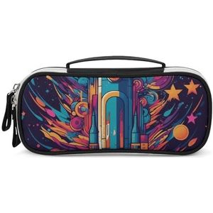 POLESVBM Make-up tas make-up organizer ruimte raket gedrukt reizen make-up tas cosmetische tas cosmetische organisator tas, stijl, één maat, make-up tas, Stijl, Eén maat, Make-up Tas