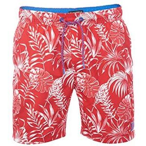 riverso RIVKai Zwembroek voor heren, regular fit, zwembroek, sportbroek, korte broek, shorts, trekkoord, zakken, zomer, elastische tailleband, patroon, zwart, blauw, groen, olijf, S, M, L, XL, XXL,