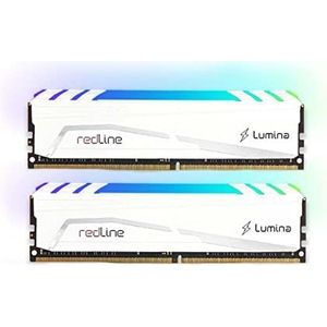 Mushkin - Redline Lumina - RAM Geheugen - Wit - 16GB - DDR4 3600MHz CL14 Dual Channel Kit