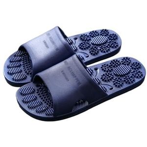 Acupressuurmassageslippers Plantaire Fasciitis Acupunctuur Massage Sandalen Heren Dames Antislip Bad Doucheschoenen Bevordering Van De Bloedcirculatie Voor Een Betere Gezondheid (Color : Deep blue,