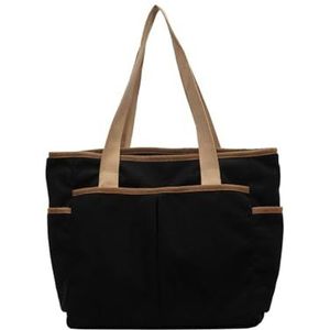 Original Large Capacity Tote Bag, Womens Corduroy Tote Bag with Pockets,Tote Bag for Women Large (Black)