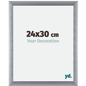 Your Decoration - Fotolijst 24x30 cm - Aluminium Fotolijst met Acrylglas - Ontspiegeld Glas - Uitstekende Kwaliteit - Zilver Geborsteld - Tucson,