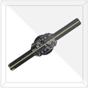 Desktop Mini 14cm 128LED WIFI 3D Fan Holografische Reclamemachine Ventilator 10W Holografische Projector Met Beschermhoes(A)