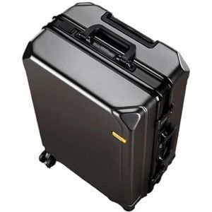 Koffer Koffer Trolleybox met aluminium frame for heren en dames 20 ""universele wielkoffer Wachtwoordkoffer (Color : GRAY, Size : 24inch)