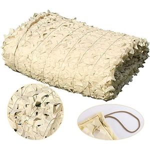 Camouflagenet,Tuinpergola Terrasschaduwnet,Beige,Militair Versterkt Camouflagenet,Lichtgewicht,Camouflagenet Zonnescherm,Camouflagenet Voor De Jacht,Autohoes,Kamperen,Beige-2x3m(6.6 * 9.8ft)