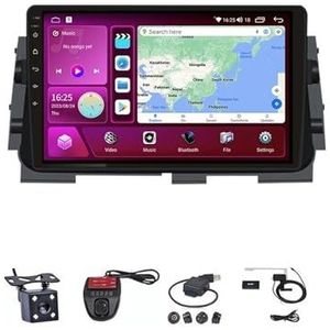 Android Touch Screen Car Stereo 9 Inch Car Stereo Radio Plug And Play Autotoebehoren Autoradio met Bluetooth En Navigatie En Achteruitrijcamera Voor Nissan Kicks P15 2017-2019 (Size : M200S 4G+WIFI