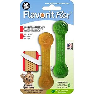 Pet Qwerks Flex Breath/Peanut Butter Bone S 10 cm 2 pcs.