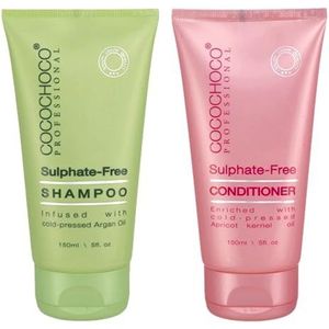 COCOCHOCO Professional Set Nazorg - sulfaatvrije shampoo (150 ml) en sulfaatvrije conditioner (150 ml)