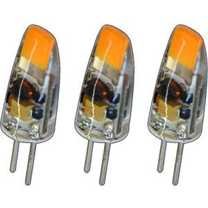 PB-Versand 3x G4 mini LED 1,5 Watt 12V AC/DC warmwit van siliconen (silica gel) lamp dimbaar