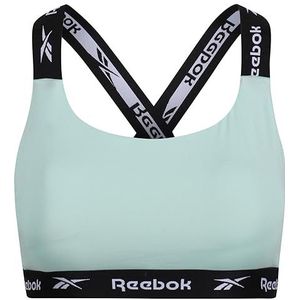 Reebok Heren Womens Crop Top BH in Mint Groen, Activewear met vochtafvoerende, dikke merkbandjes voor ondersteuning sport, Munt, M