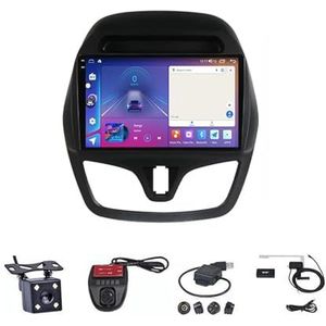 Android Double Din Car Stereo 9 Inch Touchscreen Autoradio Autotoebehoren Multimedia Stuurwielbediening met Navigatie Plug And Play Voor CHEVROLET Spark Beat 2015-2017 (Size : M700S 4G+WIFI 8G+128G