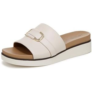 LifeStride Genevieve Slide sandaal voor dames, Creme Beige, 37.5 EU