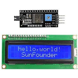 SunFounder IIC/I2C/TWI I2C LCD1602 Displaymodules compatibel met Arduino en Raspberry Pi
