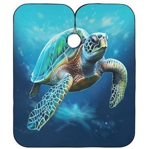 Salon Cape Zeeschildpad Kapper Cape Premium Kappers Jurk Verstelbare Kappers Cape Voor Thuis Kapper Accessoires Kappers 140x168cm