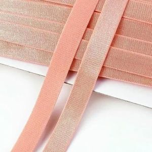 5/10 Meter 12mm Naai-elastiekband voor Sling Ondergoed Rubberen Banden BH-band Nylon Elastiek Tape Kledingaccessoires-Lichtoranje-12mm-10 Meter