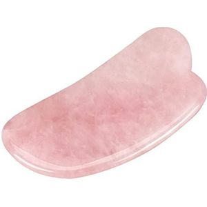 Guasha Massagesteen, rechthoekige vorm van kwarts, gezicht, huidverzorgingsmat, nek, achterhoofd, 1 stuk