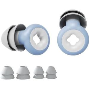 1 paar oordopjes voor slaap ruisonderdrukking zwemmen oordopjes waterdichte bescherming tapones para Dormir oordopjes (blauwe set)