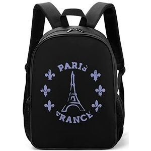 Parijs Eiffeltoren Lichtgewicht Rugzak Reizen Laptop Tas Casual Dagrugzak voor Mannen Vrouwen